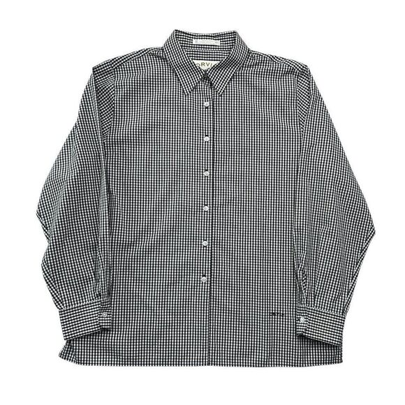 Orvis Men's Size 17" Black & White Check Button Down Shirt - Picture 1 of 10